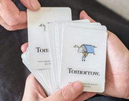 Choose a card from the Tomorrow card game